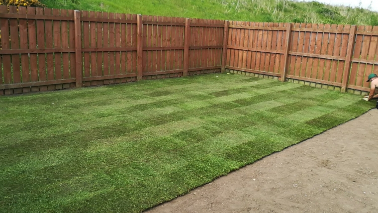Garden turfing